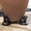 【Potty Feet 鉢置き ヒキガエル】 Bronze Toad