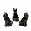 【Potty Feet 鉢置き お座りネコ】 Bronze Sitting Cat