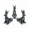 【Potty Feet 鉢置き ウサギ】 Brushed Silver Hare