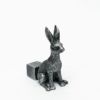 【Potty Feet 鉢置き ウサギ】 Brushed Silver Hare