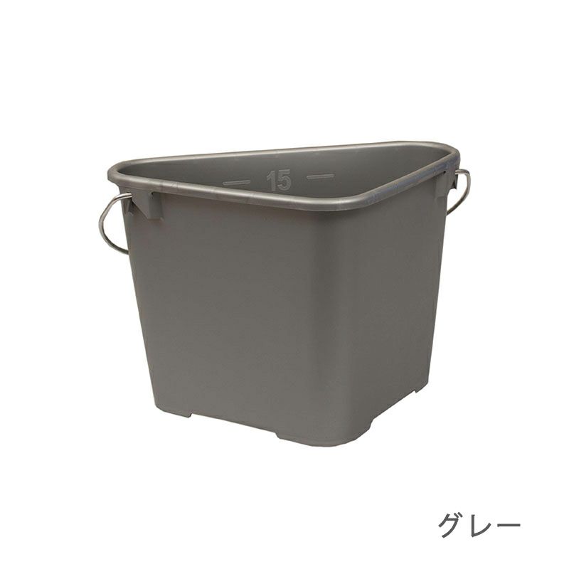 バケツ 17L グレー トライカン Hink Trican Gray