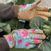 プレミアムガーデングローブ 花柄 ケント＆ストー Premium Comfort Gloves Peony Kent & Stowe